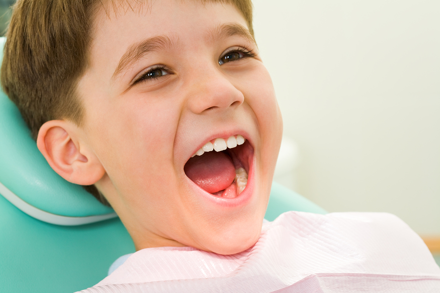 A child receiving early orthodontic treatment in the Upper West Side, NYC.